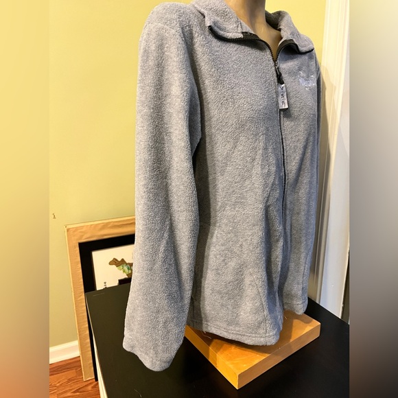 Light gray Memphis fleece jackets w/pockets - Adult L - Picture 5 of 15